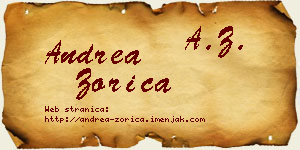 Andrea Zorica vizit kartica